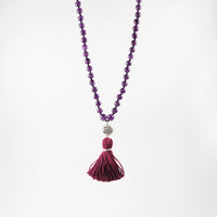 WISDOM IN PEACE MALA ~ Amethyst
